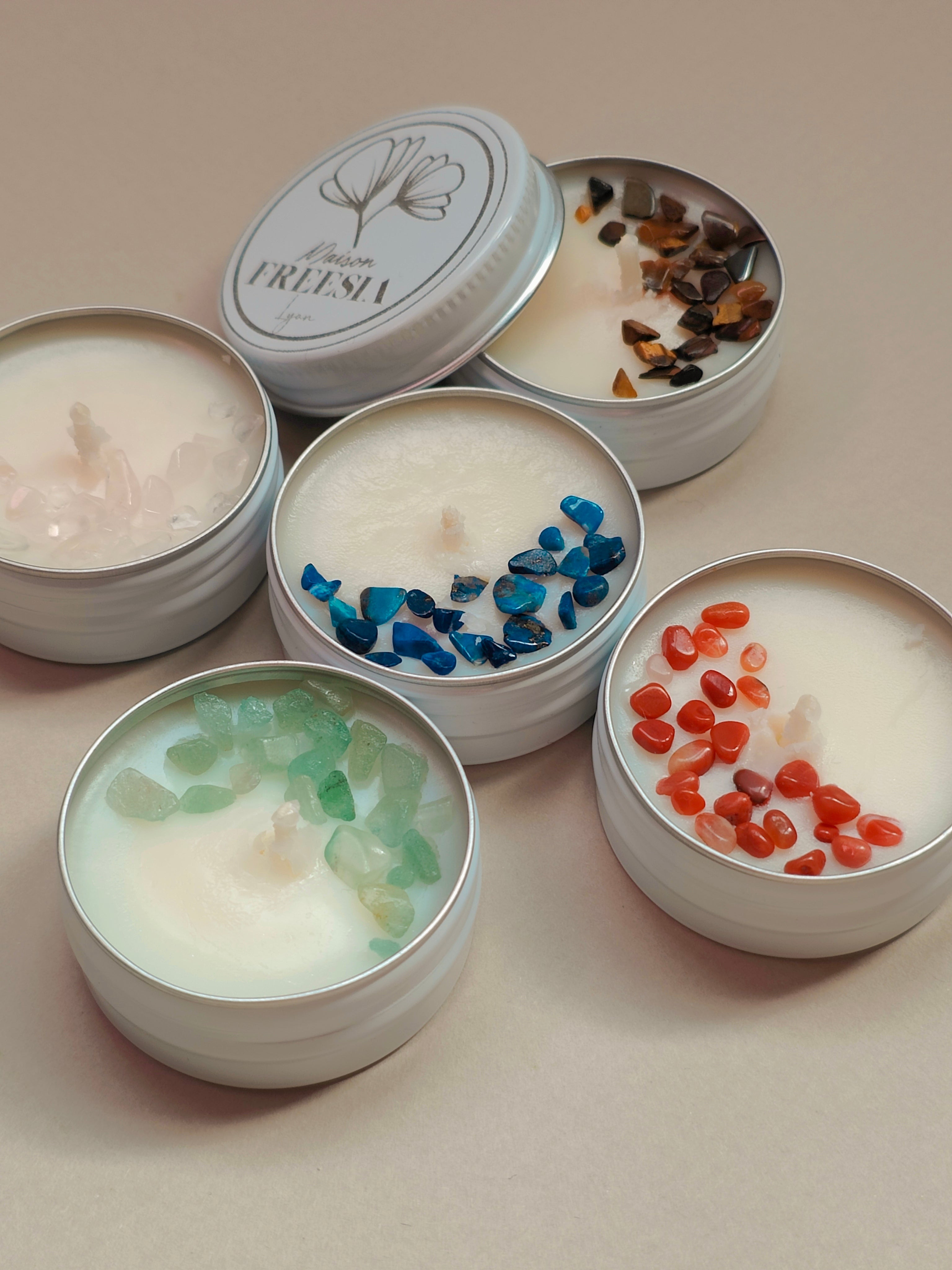 Échantillon de bougies parfumées