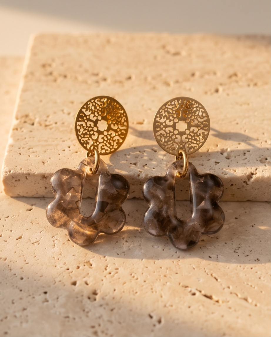 Boucles d’oreilles Dahlia