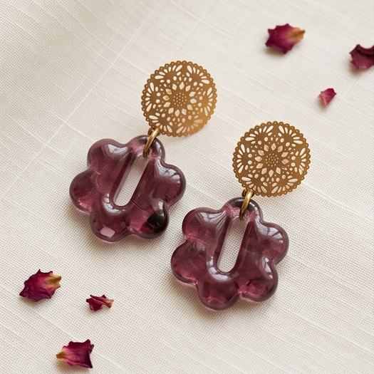 Boucles d’oreilles Dahlia