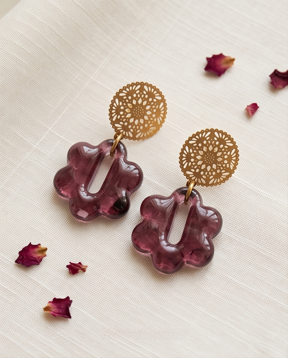 Boucles d’oreilles Dahlia