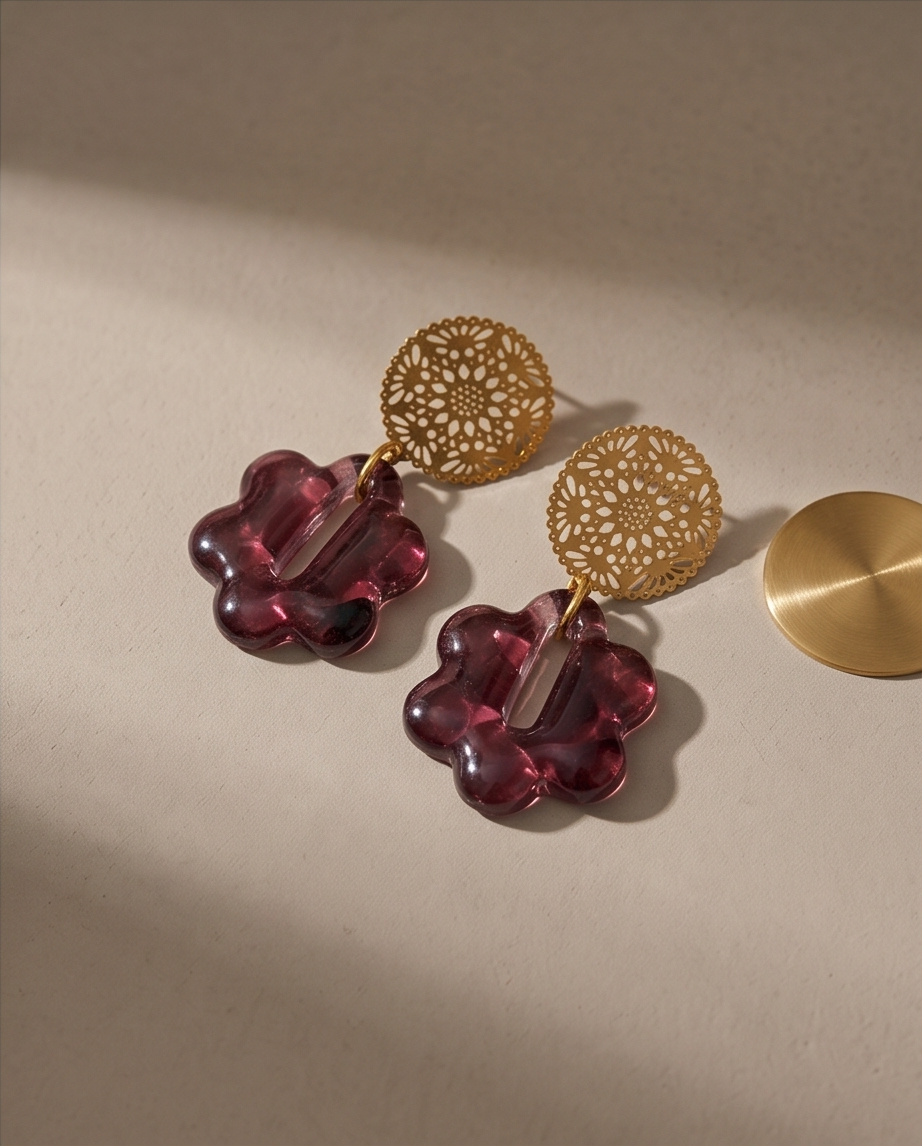 Boucles d’oreilles Dahlia