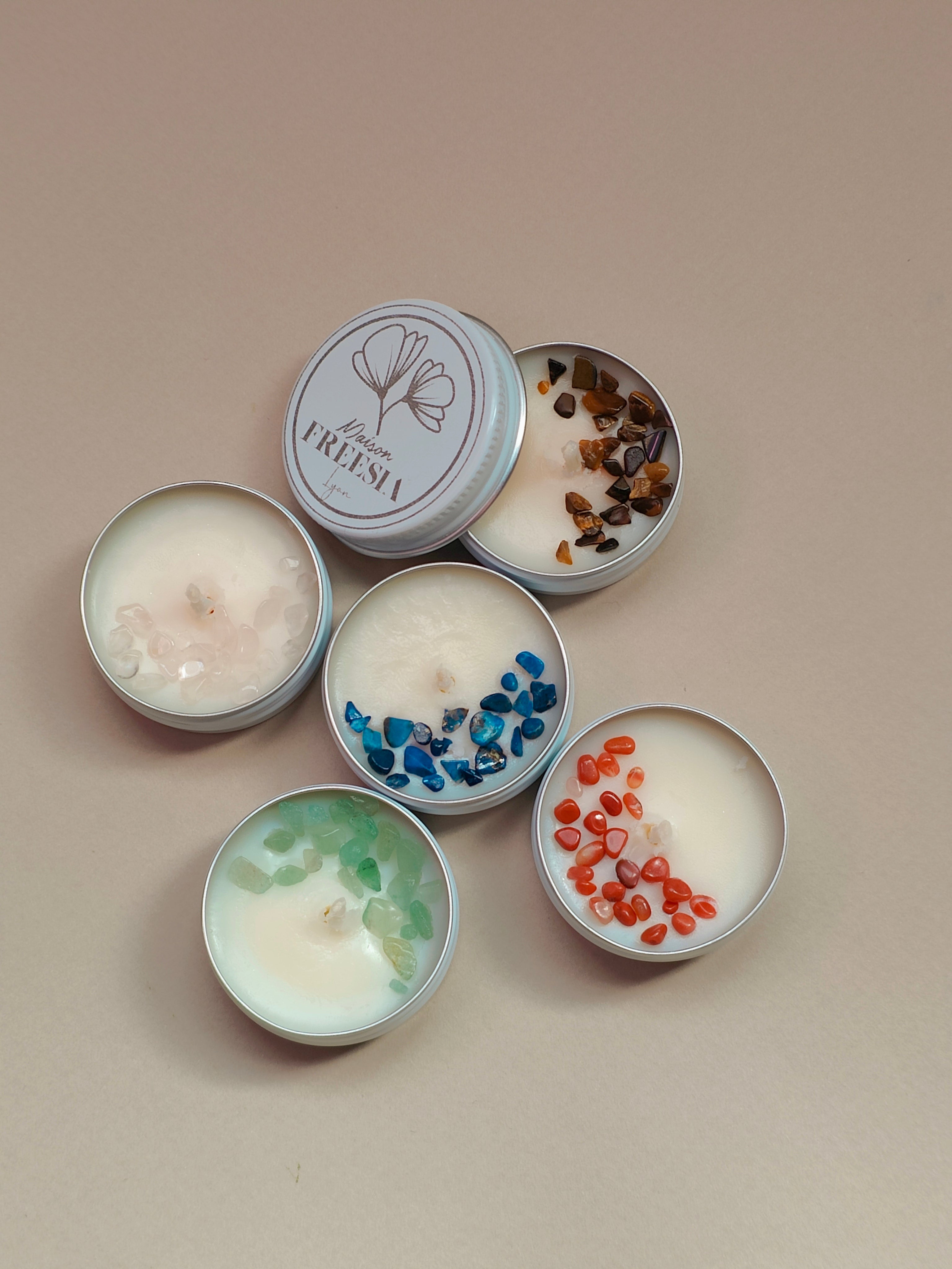 Échantillon de bougies parfumées