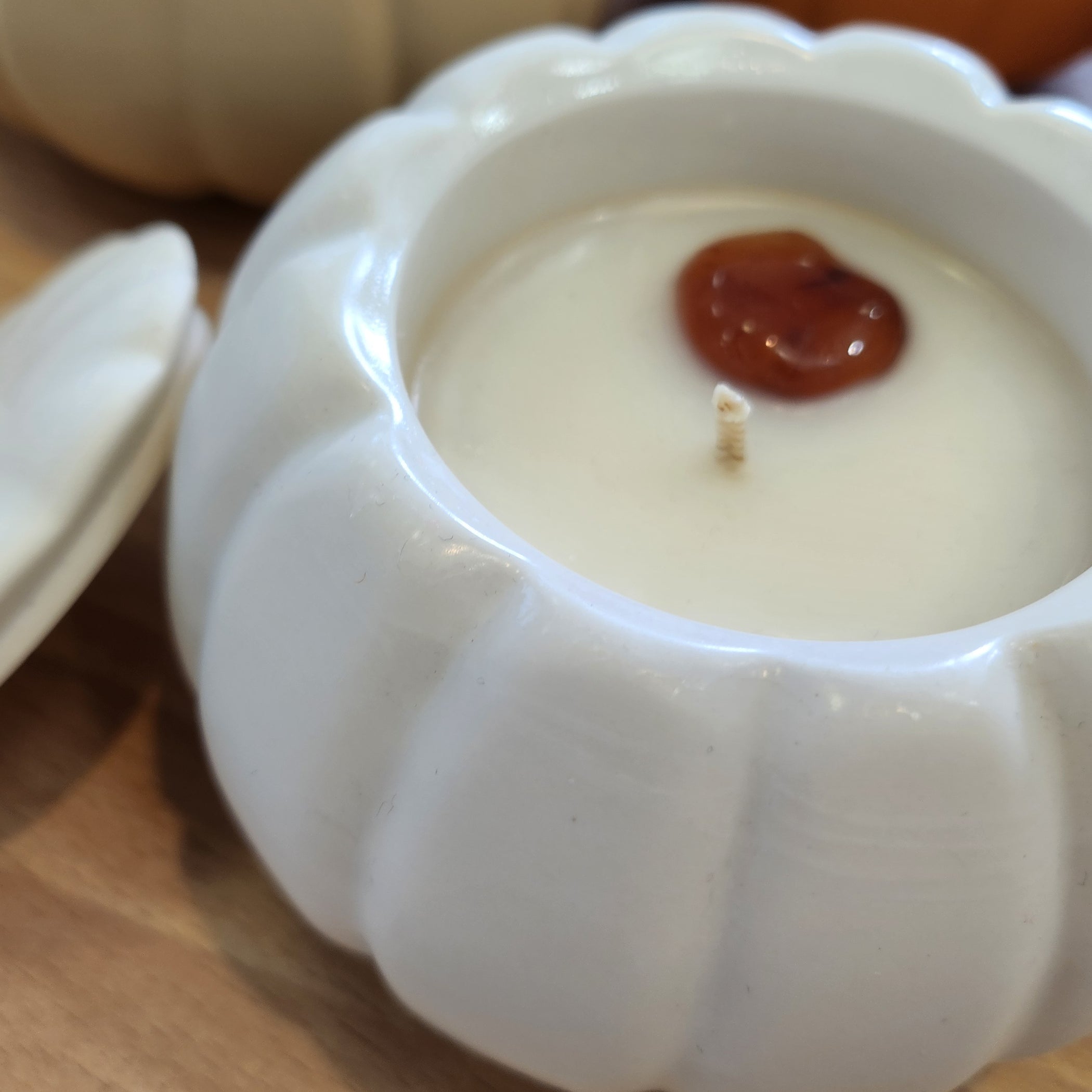 Bougie Citrouille Minimaliste