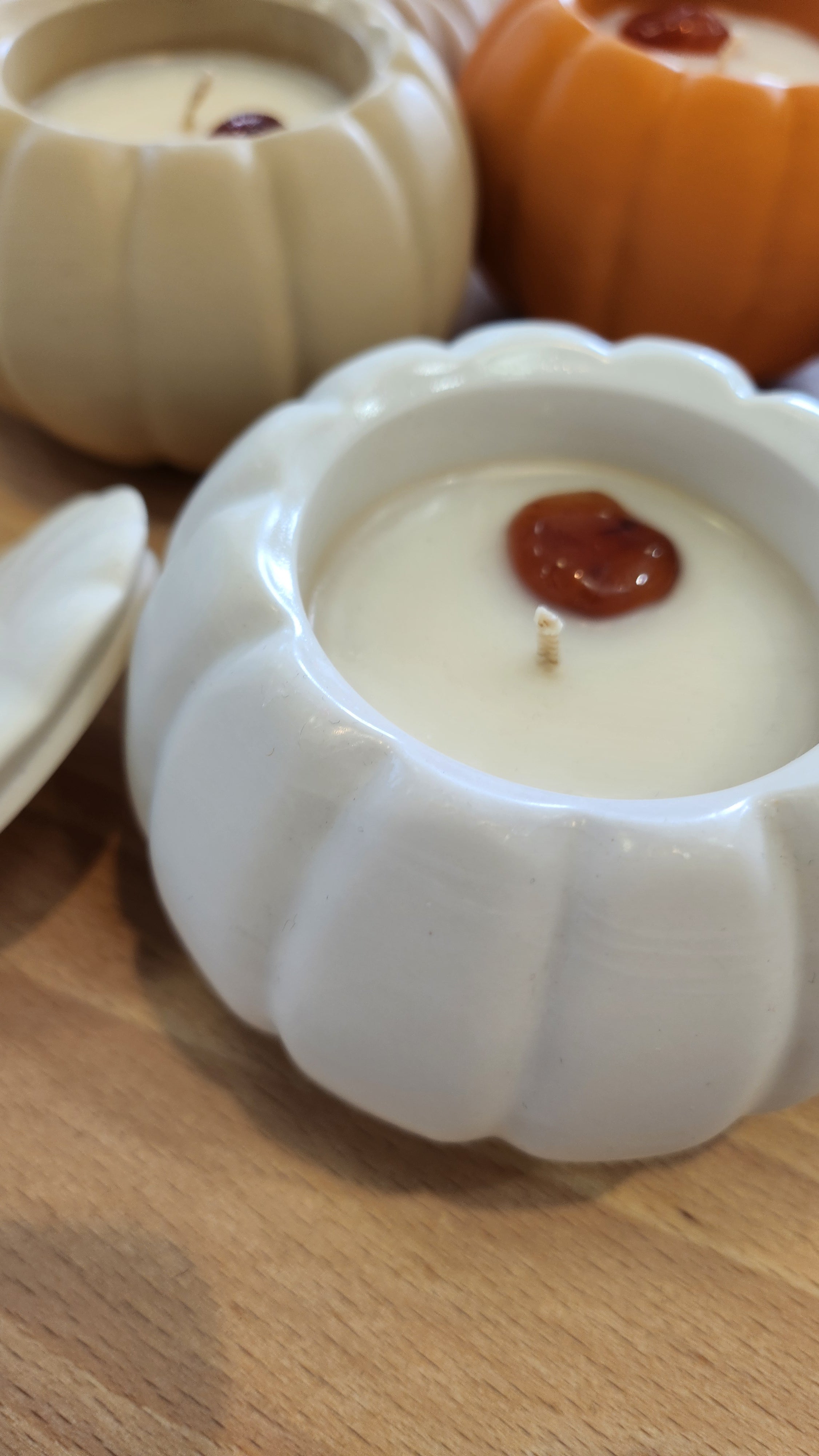 Bougie Citrouille Minimaliste