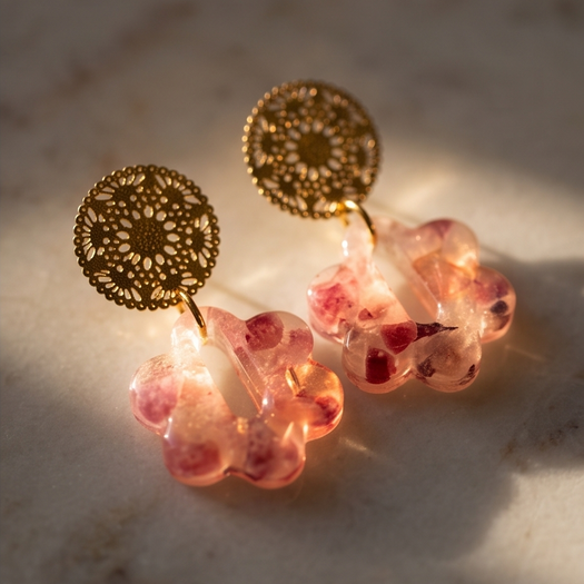 Boucles d’oreilles Dahlia