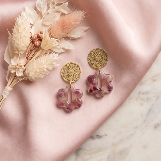 Boucles d’oreilles Dahlia