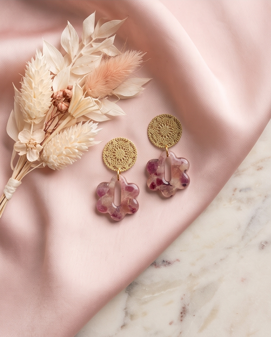 Boucles d’oreilles Dahlia