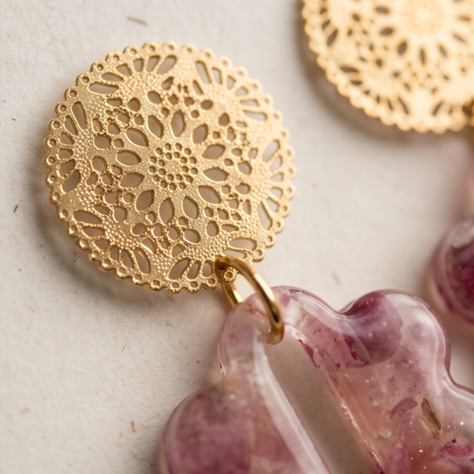 Boucles d’oreilles Dahlia