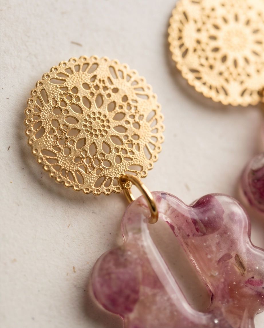 Boucles d’oreilles Dahlia