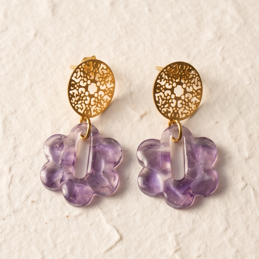 Boucles d’oreilles Dahlia