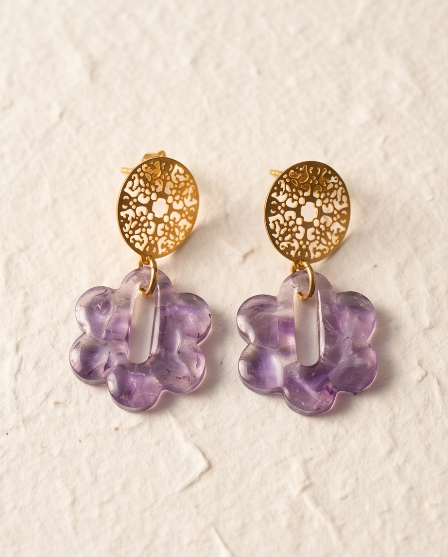 Boucles d’oreilles Dahlia